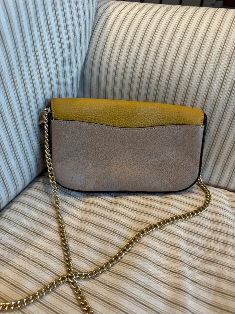 Coach Kleo colorblock buckle crossbody bag purse metal chain